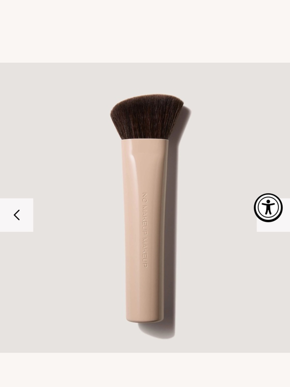 No Makeup Makeup Nude Kabuki Blush Brush - Cream Handle